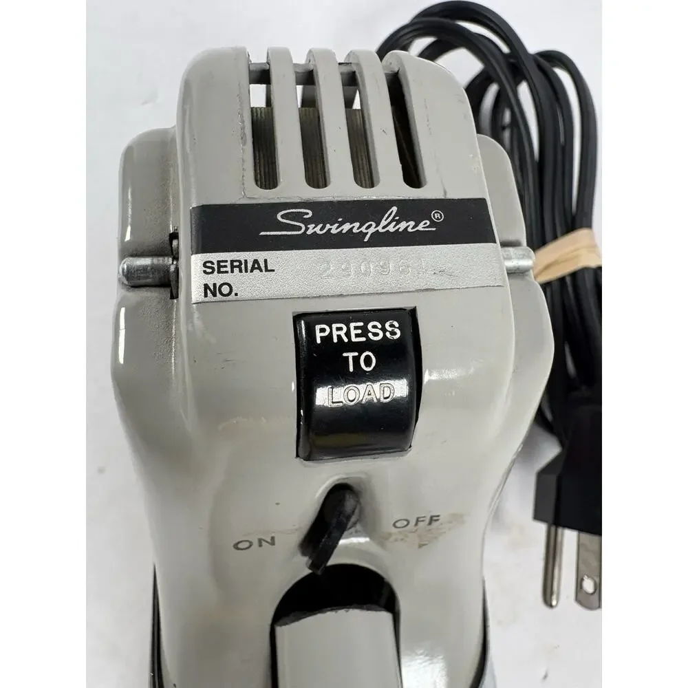 Vintage Swingline 66-A Automatic Electric Stapler Gray Tested Works w/ Cord USA